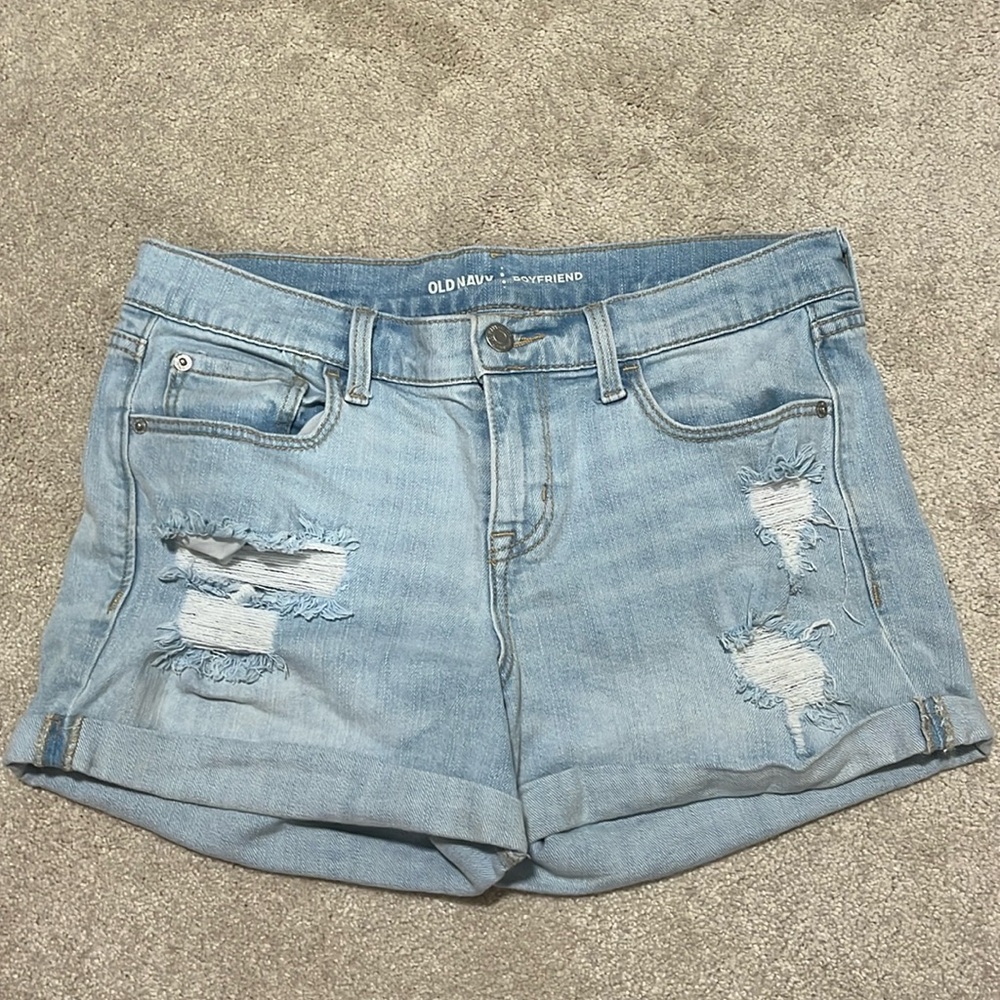 Light Wash Jean Shorts